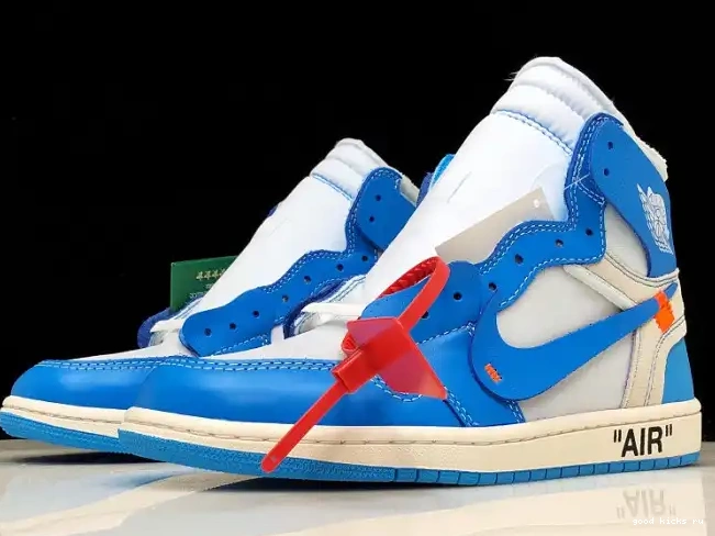 80% Off Sale Air AQ0818-148 1 UNC Powder Jordan Off-White Blue 0602